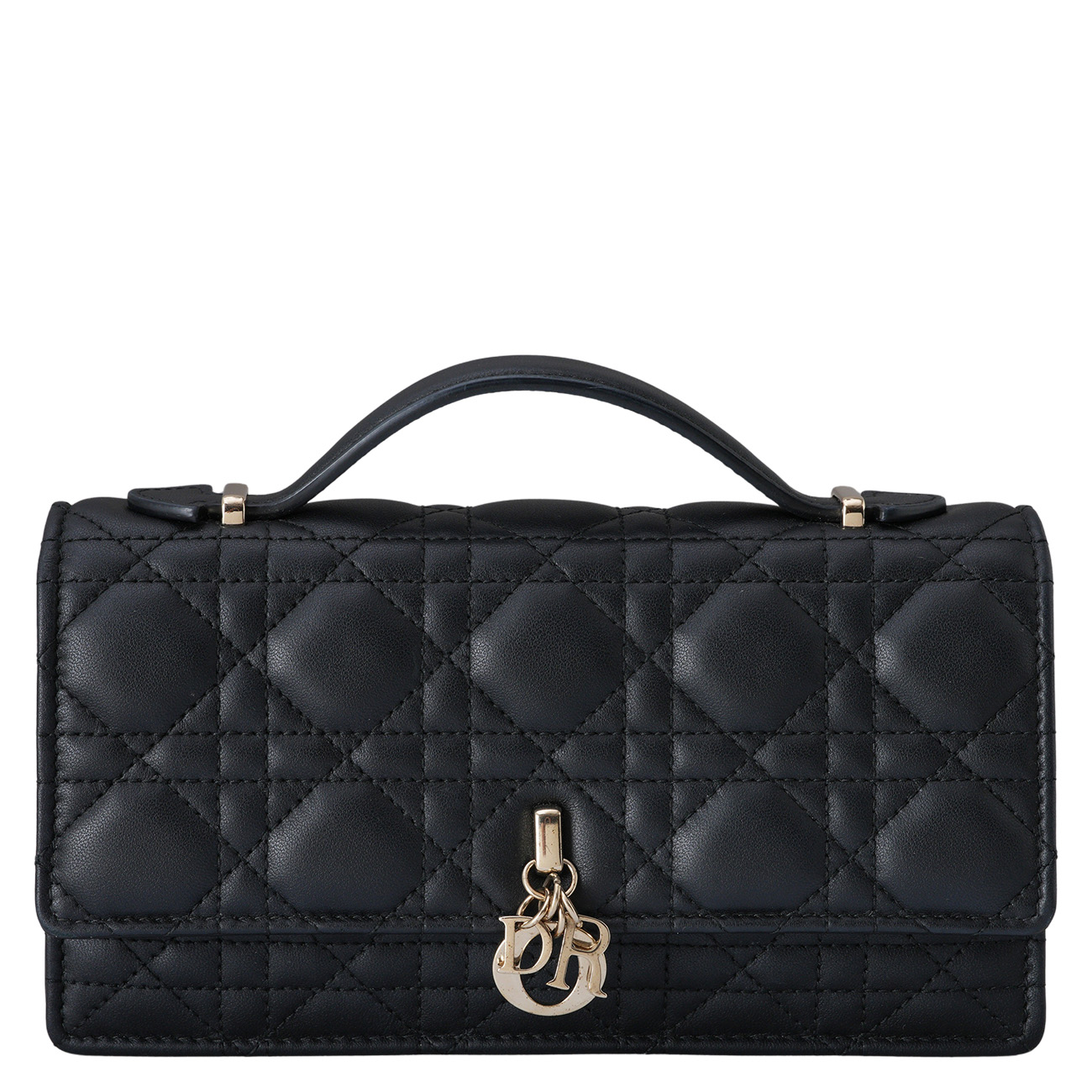 CHRISTIAN DIOR(USED)디올 마이디올 미니 탑핸들 체인 숄더백 블랙